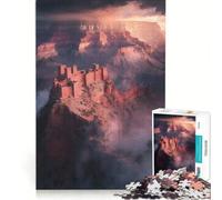 Puzzle per ragazzi da 1000 pezzi Grand Canyon e Castello degli Stati Uniti gioco rilassante analisi e logica per rafforzare l'amore di coppia 38x26cm