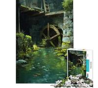 Puzzle per ragazzi da 1000 pezzi Grotta del Vecchio Mulino Sfida educativa divertente e umoristica Giochi rilassanti per ragazzi dai 14 anni in su del puzzle 38x52cm