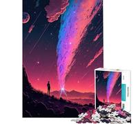 Puzzle per ragazzi da 1000 pezzi "Guardando le stelle" sfida educativa gioco di decorazione per la casa adatto a ragazzi dai 14 anni in su (38x52cm)