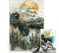 Puzzle per ragazzi da 1000 pezzi "Guardiani della Natura Selvaggia", giochi rilassanti, attività divertenti da fare in casa, gioco dal design accattivante 50x75cm