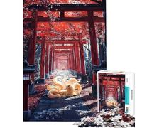 Puzzle per ragazzi da 1000 pezzi Guardiano dei Mille Torii Puzzle per ragazzi Giocattoli fai da te Analisi e logica Difficile e stimolante (Dimensioni 38x52cm)