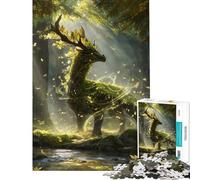 Puzzle per ragazzi da 1000 pezzi "Guardiano del Bosco Sacro" Puzzle per adulti Giochi rilassanti Regali per donne Regali unici di compleanno e Natale (Dimensioni 38x52cm)