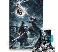 Puzzle per ragazzi da 1000 pezzi: Guerrieri Samurai sulla Strada Gioco antistress Rilassante per la mente Gioco di sfida unico 50x75cm
