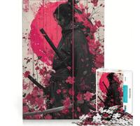 Puzzle per ragazzi da 1000 pezzi: guerrieri samurai tra i ciliegi in fiore giocattolo educativo per divertimento in famiglia per rafforzare l'amore tra le coppie 38x52cm