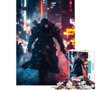 Puzzle per ragazzi da 1000 pezzi guerriero cyberpunk gioco per famiglie giocattolo avvincente per coltivare la pazienza ottimo regalo per chi ama giocare e migliorare la memoria (dimensioni 38x26cm)