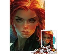 Puzzle per ragazzi da 1000 pezzi: Guerriero dai capelli di fiamma ideale per compleanni e Natale Giocattolo educativo antistress adatto a partire dai 14 anni (38x52cm)