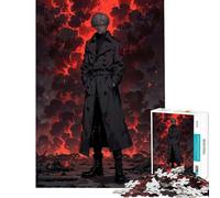 Puzzle per ragazzi da 1000 pezzi Guerriero dell'Apocalisse Cremisi Leggenda Anime Oscura sfida educativa rompicapo difficile per ragazzi dai 14 anni in su 50x75cm