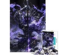 Puzzle per ragazzi da 1000 pezzi Guerriero Ombra Difficile e Sfida Regalo di Compleanno Gioco Educativo per 14+ anni Gioco di Puzzle Offerto (38x26cm)