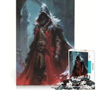 Puzzle per ragazzi da 1000 pezzi, Guerriero Oscuro degli Assassini, gioco impossibile, divertente antistress, ideale come regalo 38x26cm