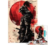 Puzzle per ragazzi da 1000 pezzi guerriero samurai giapponese sfida educativa per divertimento in famiglia giocattolo fai-da-te adatto a partire dai 14 anni (38x52cm)