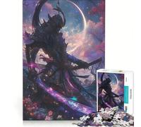 Puzzle per ragazzi da 1000 pezzi: Guerriero Samurai in un mondo fantasy gioco divertente antistress ogni pezzo è unico 38x52cm