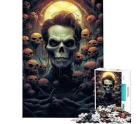 Puzzle per ragazzi da 1000 pezzi Halloween Fright Night per compleanno Natale Difficile Gioco educativo per ragazzi dai 14 anni in su (38x26cm)