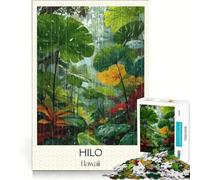 Puzzle per ragazzi da 1000 pezzi Hilo Big Island, gioco educativo, migliora la memoria, regalo di compleanno, regalo, 50x75cm