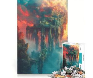 Puzzle per ragazzi da 1000 pezzi: I Giardini Pensili Corrotti di Babilonia, Giocattolo educativo, Per divertimento in famiglia, Per rafforzare l'amore tra le coppie 38x26cm