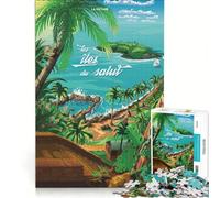 Puzzle per ragazzi da 1000 pezzi "I paesaggi della Guyana", giochi educativi, migliorano la memoria, regalo di compleanno, regali 38x26cm