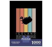 Puzzle Per Ragazzi Da 1000 Pezzi Iceland Map Puzzle Giochi Rilassanti Ma Divertenti E Spiritosi Regali Di Compleanno E Unici 52x38cm/1000pcs