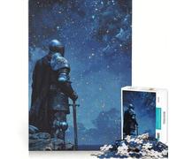 Puzzle per ragazzi da 1000 pezzi "Il Cavaliere delle Stelle" gioco educativo difficile collezione d'artista belle arti 38x26cm