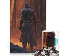 Puzzle per ragazzi da 1000 pezzi: Il Cavaliere Oscuro nella Foresta Infuocata, gioco impossibile, divertente antistress, ideale come regalo 38x52cm