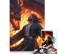 Puzzle per ragazzi da 1000 pezzi "Il Conquistatore dell'Inferno", gioco divertente, antistress, ogni pezzo è unico 50x75cm
