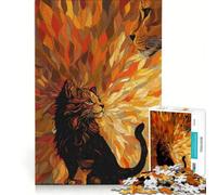 Puzzle per ragazzi da 1000 pezzi "Il cucciolo che diventa", gioco educativo, difficile, collezione d'artista, belle arti 38x26cm
