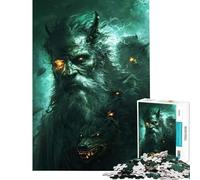 Puzzle per ragazzi da 1000 pezzi "Il diavolo nell'oscurità" giocattolo educativo pratico per l'analisi e la logica idea regalo (dimensioni 50x75cm)