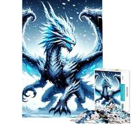 Puzzle per ragazzi da 1000 pezzi "Il Drago della Bufera" - Sfida educativa - Decorazione per la casa - Gioco educativo per ragazzi dai 14 anni in su (50x75cm)