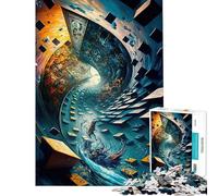 Puzzle per ragazzi da 1000 pezzi Il Fiume dei Sogni Puzzle per ragazzi Giocattoli fai da te Analisi e logica Difficile e stimolante (Dimensioni 38x26cm)