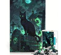 Puzzle per ragazzi da 1000 pezzi: Il gatto del cimitero guardiano dell'aldilà gioco interattivo migliora la memoria regalo per amici e familiari 38x52cm