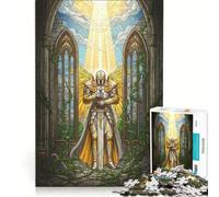 Puzzle per ragazzi da 1000 pezzi "Il Giuramento d'Oro del Paladino", decorazione da parete, difficile e stimolante, regalo di gioco impegnativo 38x52cm