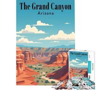 Puzzle per ragazzi da 1000 pezzi Il Grand Canyon Gioco educativo sfida giocattolo idee regalo gara di velocità manuale (dimensioni 75x50cm)
