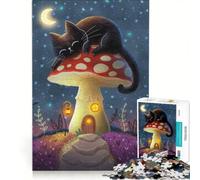 Puzzle per ragazzi da 1000 pezzi: Il guardiano dei sogni sulla cima del fungo, gioco interattivo, difficile e stimolante, cerca un gioco impegnativo 50x75cm
