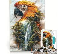 Puzzle per ragazzi da 1000 pezzi "Il guardiano della chioma", giocattolo fai-da-te, stimola la memoria, con poster e foglio di curiosità abbinati 38x52cm