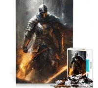 Puzzle per ragazzi da 1000 pezzi "Il guerriero delle tenebre" gioco rilassante di analisi e logica per rafforzare l'amore di coppia 50x75cm