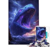 Puzzle per ragazzi da 1000 pezzi Il Leviatano si risveglia Gioco impossibile giocattolo avvincente per coltivare la pazienza Regalo di compleanno divertente e spiritoso (dimensioni 38x52cm)
