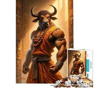 Puzzle per ragazzi da 1000 pezzi: Il Minotauro il Monaco giochi per ragazzi giochi per famiglie modelli da assemblare regali di Natale e compleanno (dimensioni 38x52cm)