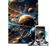 Puzzle per ragazzi da 1000 pezzi "Il mistero dell'universo" gioco per famiglie giocattolo avvincente per coltivare la pazienza ottimo regalo per chi ama giocare e migliorare la memoria (50x75cm)