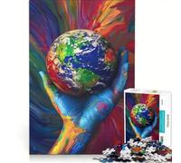 Puzzle per ragazzi da 1000 pezzi: il mondo intero nelle tue mani antistress rilassante e stimolante per la mente compleanni e altre occasioni 50x75cm