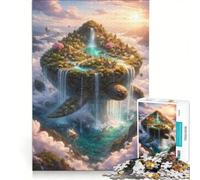 Puzzle per ragazzi da 1000 pezzi: Il mondo sul retro dell'eternità gioco impossibile sfida difficile compleanno e altre occasioni 50x75cm