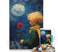 Puzzle per ragazzi da 1000 pezzi Il Piccolo Principe con la Rosa gioco rompicapo impegnativo da completare ideale come regalo per tutta la famiglia 50x75cm