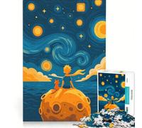 Puzzle per ragazzi da 1000 pezzi: Il Piccolo Principe e la Volpe giochi rilassanti attività per famiglie con poster abbinato e foglio di curiosità 38x52cm