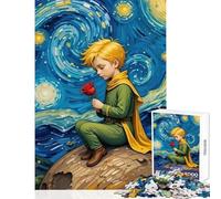 Puzzle per ragazzi da 1000 pezzi Il Piccolo Principe Rosa Gioco divertente Decorazione per la casa Giocattolo educativo Regalo di compleanno regalo di viaggio (75x50cm)