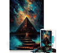 Puzzle per ragazzi da 1000 pezzi Il ponte verso la piramide,taglio preciso,divertente puzzle logico,gioco rilassante,regalo di Natale artistico (38x52cm)