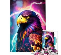 Puzzle per ragazzi da 1000 pezzi "Il potere dell'aquila" attività divertenti da fare a casa migliora la memoria giochi educativi per ragazzi dai 14 anni in su (38x52cm)
