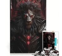 Puzzle per ragazzi da 1000 pezzi, Il Re Leone arrabbiato, gioco rompicapo, interazione genitore-figlio, regalo di compleanno, regalo 38x26cm
