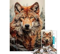 Puzzle per ragazzi da 1000 pezzi "Il regno del lupo alfa" Puzzle per adulti Gioco interattivo Un'opera d'arte Interazione genitore-figlio (dimensioni 50x75cm)