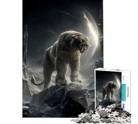 Puzzle per ragazzi da 1000 pezzi Il Sentinella Silenziosa delle Cime Illuminate dalla Luna - Gioco rilassante e stimolante per l'intelletto donne e uomini - Un'opera d'arte