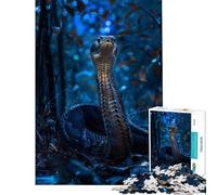 Puzzle per ragazzi da 1000 pezzi "Il serpente nella notte" Gioco avvincente per coltivare la pazienza adatto a tutta la famiglia e alle coppie Ottimo regalo per gli amanti del gioco (38x26cm)