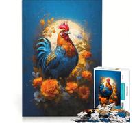 Puzzle per ragazzi da 1000 pezzi: Il sogno di un gallo, gioco impossibile, sfida difficile, compleanno e altre occasioni 38x52cm