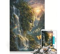 Puzzle per ragazzi da 1000 pezzi "Il sogno silenzioso di Madre Natura" gioco interattivo attività divertenti da fare a casa con poster e foglio di curiosità abbinati 38x52cm