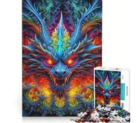 Puzzle per ragazzi da 1000 pezzi Il trionfo del drago, gioco interattivo, divertimento per tutta la famiglia, compleanno e Natale 38x26cm